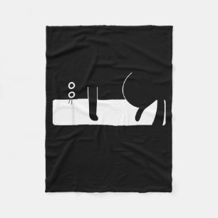 Retro Funny Cat Graphic For Men Women Kids  Fleece Blanket