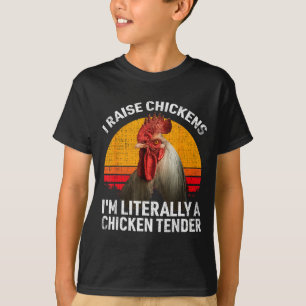 Retro Funny Chicken Lover Gift – I Raise Chickens  T-Shirt