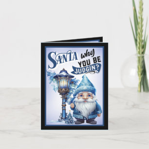 Retro Funny Christmas Thank You Card