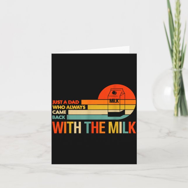 Retro Funny Dad Quote Design Gift For Father’s Day Card (Front)