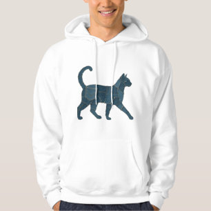 Retro Funny Denim Patch Animal Cat T-Shirt Hoodie