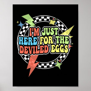 Retro Funny Deviled Eggs Shirt For Kids Men Women Poster