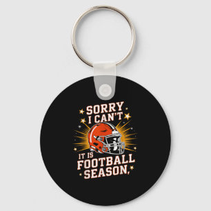 Retro Funny Game Day Sorry I Can't It Is Football Keychain