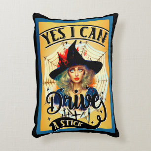Retro Funny Halloween  Accent Pillow
