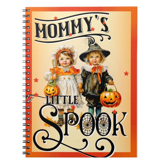 Retro Funny Halloween  Notebook (Front)