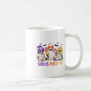 Retro Funny Hocus Poke-us Spooky Nurse Halloween C Coffee Mug