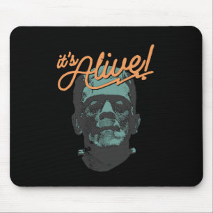 Retro Funny It's Alive Frankenstein Monster Spooky Mouse Pad