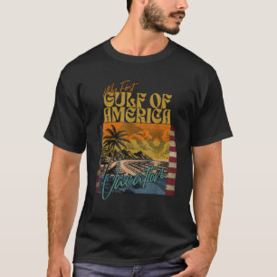 Retro Funny My First Gulf of USA America Vacation T-Shirt