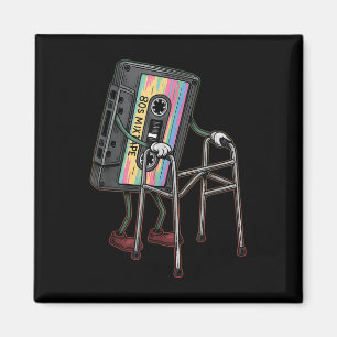 Retro Funny Old Cette Tape Walker Never Forget Flo Magnet