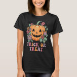 Retro Funny Pumpkin Halloween Trick Or Treat Spook T-Shirt<br><div class="desc">Retro Funny Pumpkin Halloween Trick Or Treat Spooky Season</div>