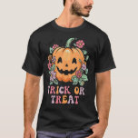 Retro Funny Pumpkin Halloween Trick Or Treat Spook T-Shirt<br><div class="desc">Retro Funny Pumpkin Halloween Trick Or Treat Spooky Season</div>