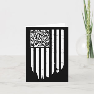 Retro Funny Qr Trump Dancing Dance Code Card