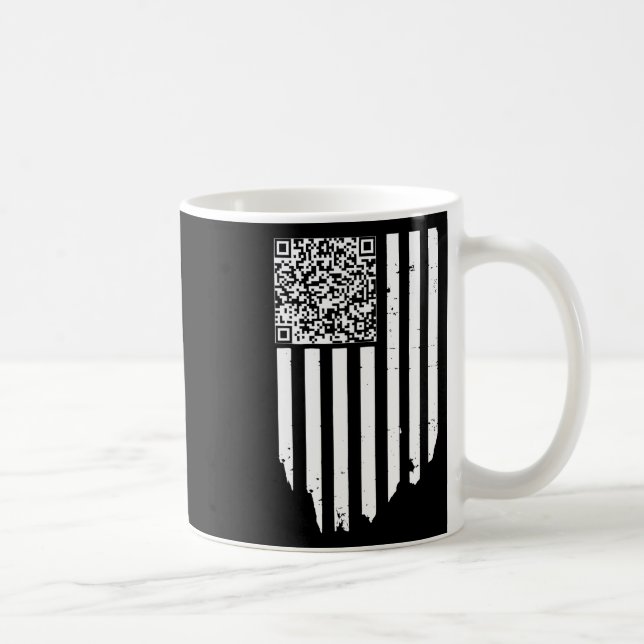 Retro Funny Qr Trump Dancing Dance Code  Coffee Mug (Right)