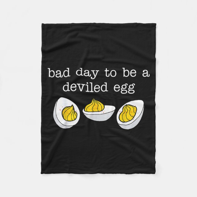 Retro Funny Thanksgiving Dinner Bad Day To Be A De Fleece Blanket (Front)
