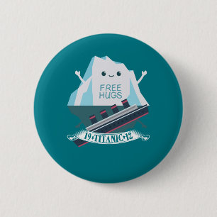 Retro Funny Titanic Iceberg 1912 Cruis Vessel 2 Inch Round Button