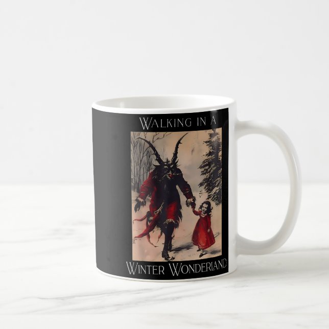 Retro Funny Walking In A Winter Wonderland Merry C Coffee Mug (Right)