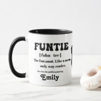 Retro Funtie Definition Personalized Auntie