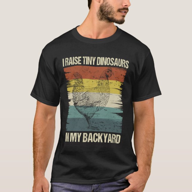 Retro  Future Backyard Chicken Farmer  4 T-Shirt (Front)