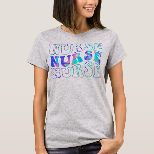 Retro Future Nurse Life For Registered Nurse T-Shirt (Front)