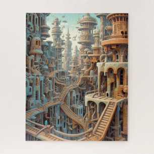 Retro Futurism Art Puzzle