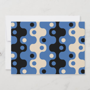 Retro Futuristic Abstract Pattern Invitation