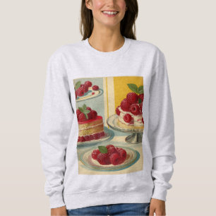 Retro futuristic cake sweatshirt