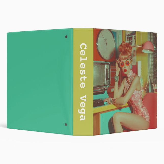 Retro Futuristic Glam Aesthetic Binder (Background)