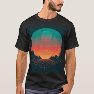 Retro-Futuristic Landscape T-Shirt