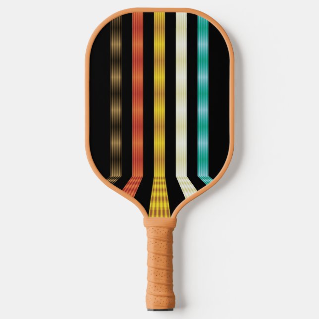 Retro Futuristic Personalized  Pickleball Paddle (Front)