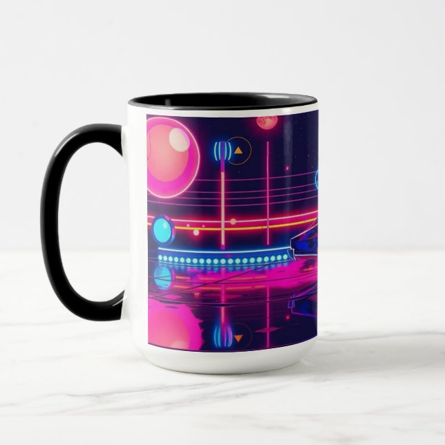  Retro Futuristic Ride Mug (Left)