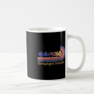 Retro Galapagos Islands Tropical Flowers 80's Styl Coffee Mug