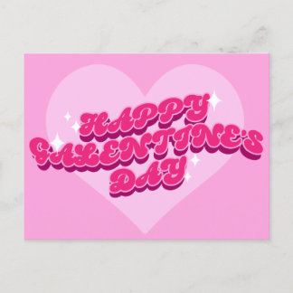 Retro Galentine Postcard