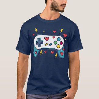 Retro Game Controller Pielated friend friends T-Shirt