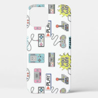 Retro Game Controllers: Colourful Seamless Pattern