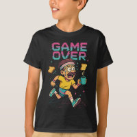 Retro “Game Over” Coffee Rush – Funny Running Cart
