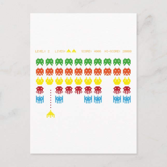 Retro Game Postcard (Front)