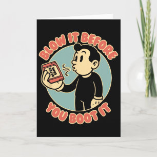 Retro Gamer 80s 90s Vintage Nostalgia Dad Card