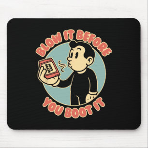 Retro Gamer 80s 90s Vintage Nostalgia Dad Mouse Pad