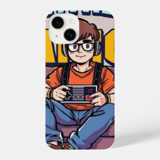 Retro Gamer Boy – Cool Cartoon Phone Case for Game