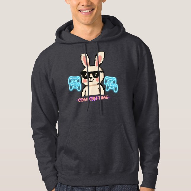 Retro Gamer Bunny Hoodie (Front)