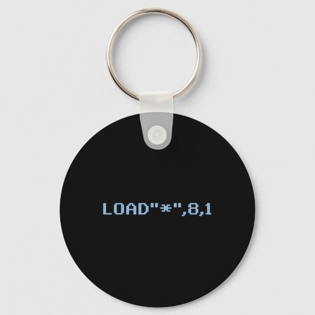 Retro Gamer C64 Gaming  Keychain (Front)