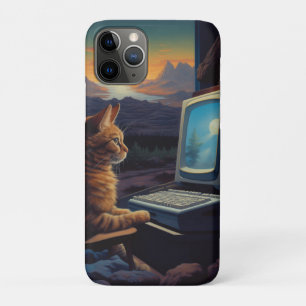 Retro Gamer Cat   8-Bit Pixel Art Gaming iPhone 11 Pro Case