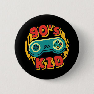 Retro Gamer Joystick Gift For 90s Gamer Kids 2 Inch Round Button