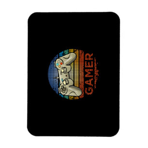 Retro Gamer Video Game Player Boys Girls Teen Kids Magnet