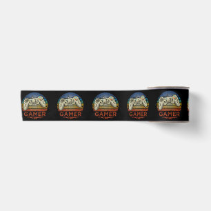 Retro Gamer Video Game Player Boys Girls Teen Kids Satin Ribbon