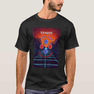 Retro Gamer Video Game Player Boys Girls Teen Kids T-Shirt