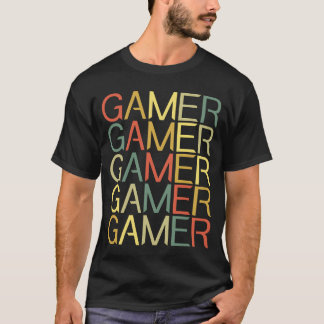 Retro Gamer Vintage Video Game Lover Gaming friend T-Shirt