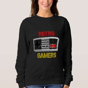 retro gamers console sweatshirt
