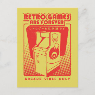 Retro Games Are Forever Postcard