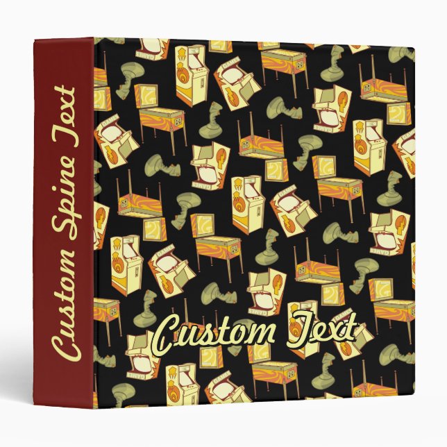 Retro Games Pattern Binder (Front/Spine)